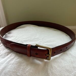 Men's Brown Leather Belt